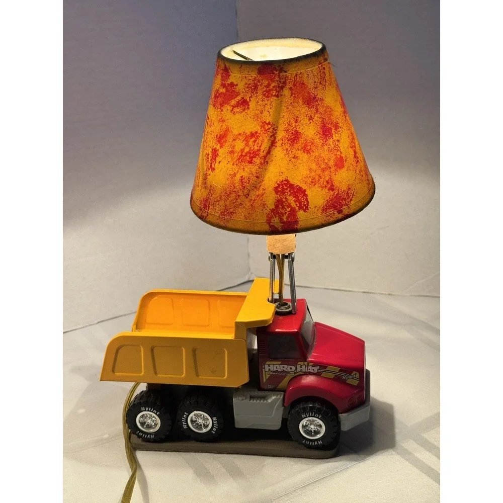 Very Rare Vintage Lot Of 2 HardHat Lamps contractors trucks 1989